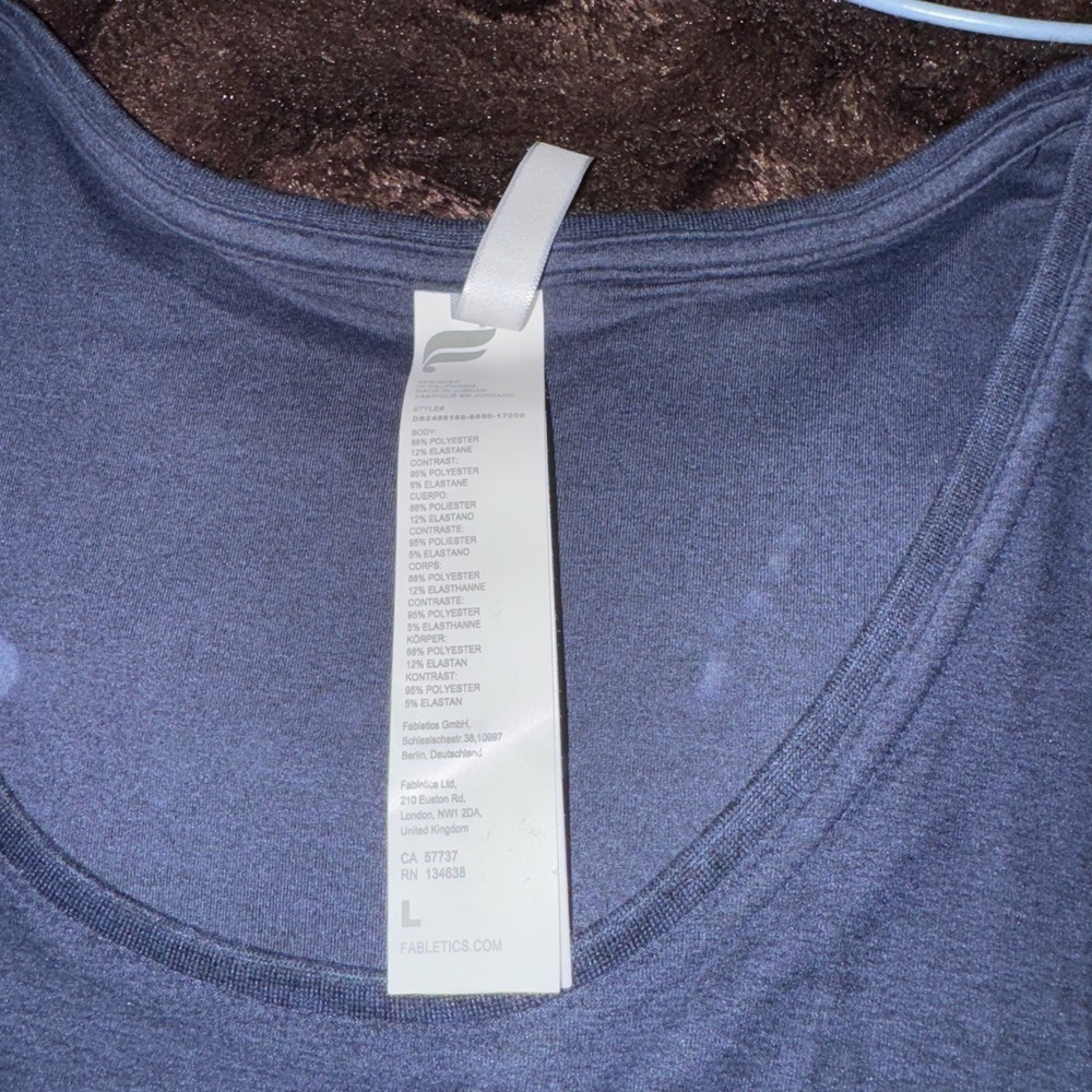 Fabletics Charcoal Sleeveless Top